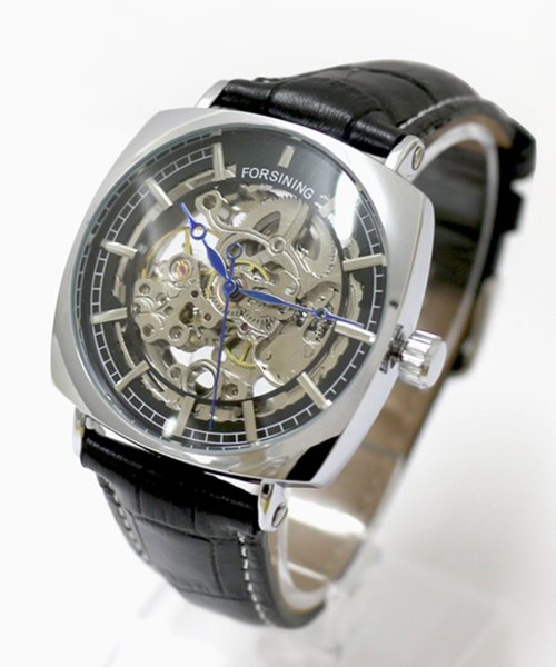 SP(エスピー)/ATW自動巻き腕時計 ATW043－SVBK メンズ腕時計/シルバー系