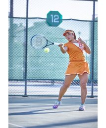 FILA（ZETT Ladies）(フィラ（ゼット　レディース）)/【テニス】サンバイザー 無地 スポーツウェア レディース/オレンジ