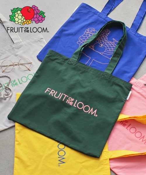 FRUIT OF THE LOOM(フルーツオブザルーム)/Fruitof the Loom ASSORTED FRUITS TOTE BAG/グリーン