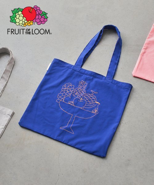 FRUIT OF THE LOOM(フルーツオブザルーム)/Fruitof the Loom ASSORTED FRUITS TOTE BAG/ブルー