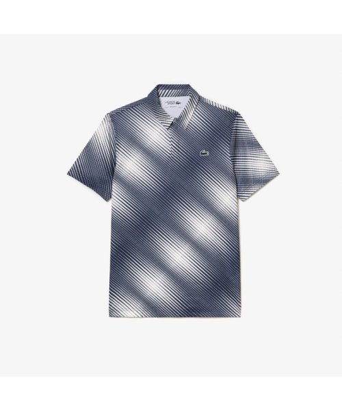 LACOSTESPORTS MENS(ラコステスポーツ　メンズ)/グラデーションプリントウルトラドライゴルフポロシャツ/ホワイト