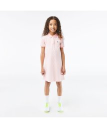 LACOSTE KIDS(ラコステ　キッズ)/GIRLS チェッカープリントポロドレス/ライトピンク