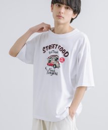 Rocky Monroe(ロッキーモンロー)/Tシャツ 半袖 カットソー メンズ レディース プリント ビッグシルエット オーバーサイズ ゆったり ルーズ ワイド クルーネック アメカジ カジュアル ストリ/ホワイト系2