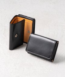 MURA(ムラ)/MURA イタリアン/フルグレイン レザー スキミング防止機能付 三つ折り財布/ブラック