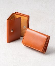 MURA(ムラ)/MURA イタリアン/フルグレイン レザー スキミング防止機能付 三つ折り財布/キャメル
