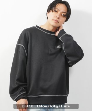 1111clothing/オーバーサイズ トレーナー メンズ スウェット レディース ビッグトレーナー クルーネック 長袖 プルオーバー トップス UVカット トレーナー 大きいサイズ/505212132