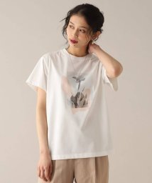 UNTITLED(アンタイトル)/【洗濯機で洗える】アートプリントフォトTシャツ/オフホワイト（103）