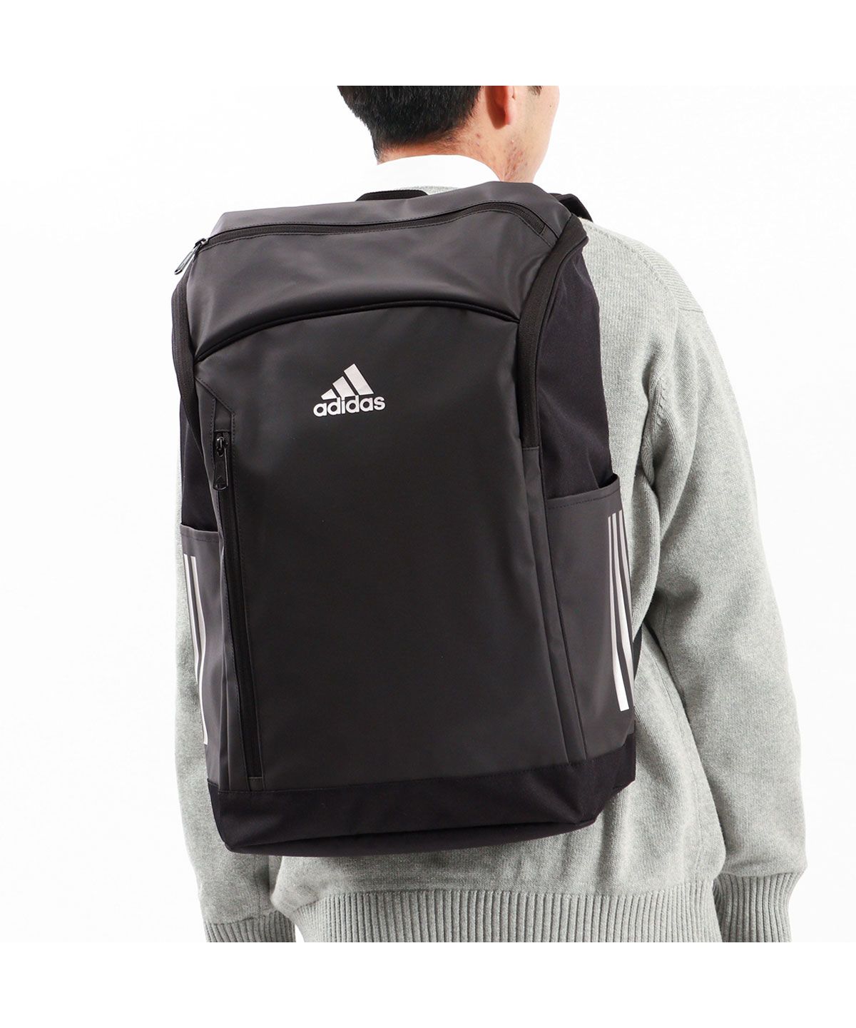 セール】アディダス リュック adidas リュックサック バックパック デイパック スクエア ボックス型 大きめ 通学 B4 A4 31L 中学生  高校生 63587(504564496) adidas(adidas) MAGASEEK