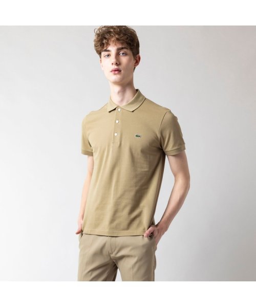 LACOSTE Mens(ラコステ　メンズ)/スリムフィットソリッドポロシャツ（半袖）/タン