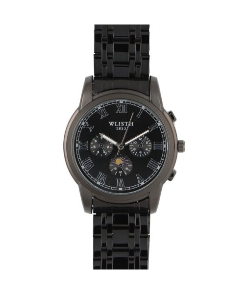 SP(エスピー)/WSQ009－BKBK メンズ腕時計 メタルベルト/ブラック系