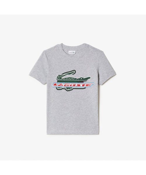 LACOSTE KIDS(ラコステ　キッズ)/BOYS アレンジグラフィックプリントクルーネックTシャツ/グレー