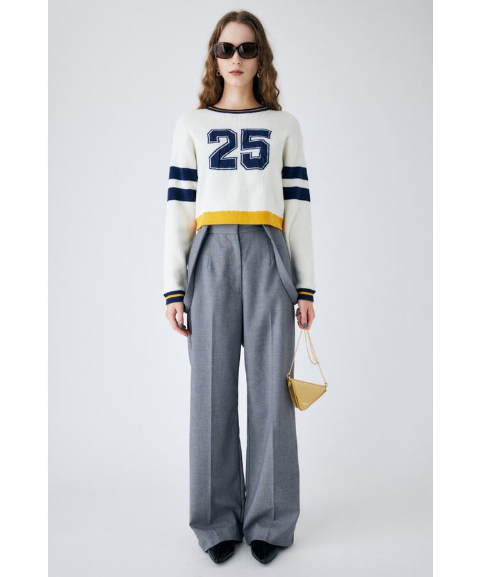 セール】NUMBERING KNIT トップス(505213305) | マウジー(moussy