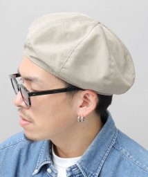 Besiquenti(ベーシックエンチ)/シワ加工 ナイロン ベレー帽 ベレー 帽子 メンズ カジュアル シンプル アウトドア レジャー/グレー