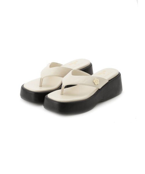 【LILY BROWN×MARY QUANT】デイジーモチーフトングサンダル QUANT MARY LILY 自由に 予めご了承ください