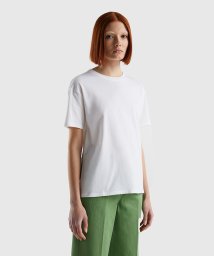 BENETTON (women)(ベネトン（レディース）)/無地半袖Tシャツ・カットソー/ホワイト
