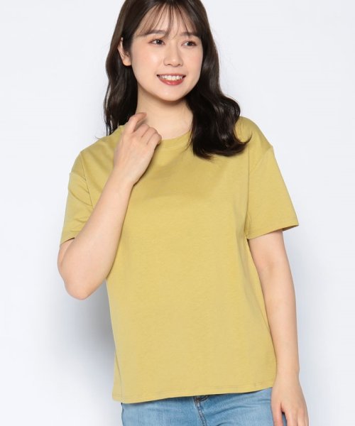 BENETTON (women)(ベネトン（レディース）)/無地半袖Tシャツ・カットソー/マスタード