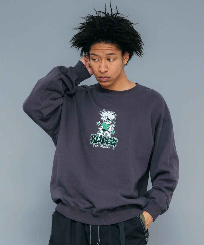 XLARGE(XLARGE) |BAD KID CREWNECK SWEAT XLARGE(505215140) - MAGASEEK