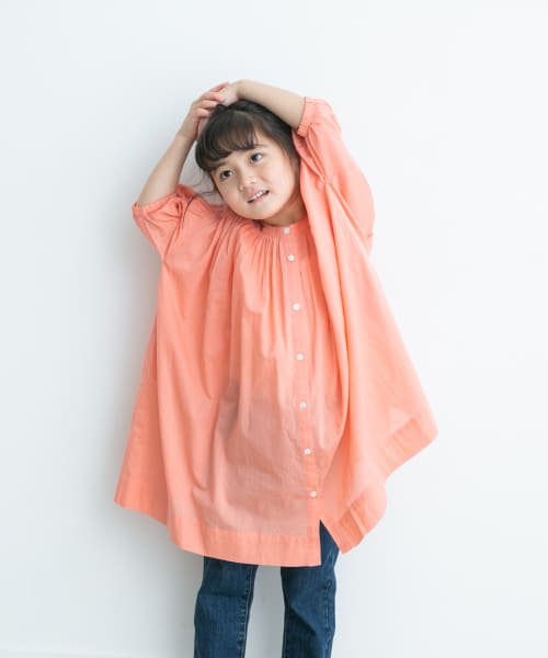 URBAN RESEARCH DOORS（Kids）(アーバンリサーチドアーズ（キッズ）)/『親子リンク』コットンボイルギャザーワンピース(KIDS)/CORAL