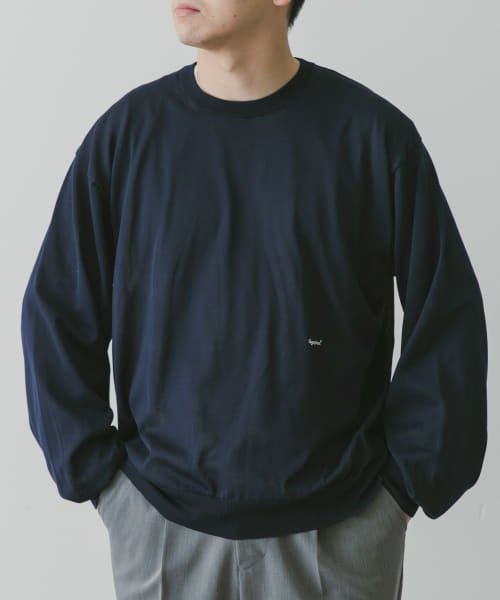 URBAN RESEARCH DOORS(アーバンリサーチドアーズ)/GYMPHLEX　CREW NECK PULLOVER LONG－SLEEVE/NAVY