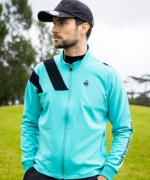 le coq sportif GOLF (ルコックスポルティフ（ゴルフ）)/【RIJOUME/リジューム】ニットライクブルゾン (ストレッチ/DESCENTE ECO/再生材料使用型)/エメラルド(ブルー系)