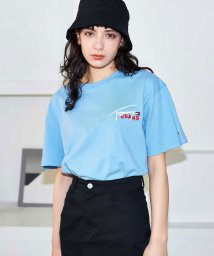 TOMMY JEANS(トミージーンズ)/【WEB限定】シグネチャーロゴTシャツ/ブルー