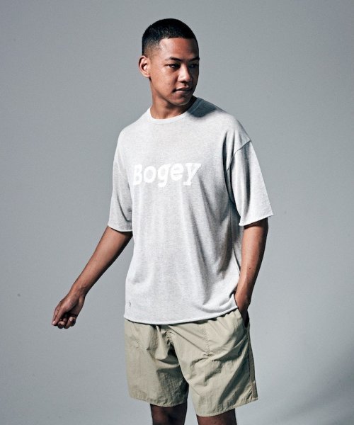 Penguin by Munsingwear(ペンギン　バイ　マンシングウェア)/HIGH GAUGE”BOGEY” KNIT T－SHIRT/ハイゲージ”ボギー”ニットTシャツ【アウトレット】/グレー