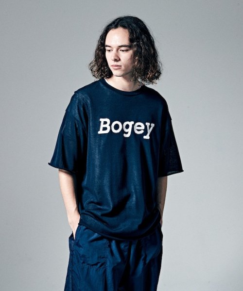 Penguin by Munsingwear(ペンギン　バイ　マンシングウェア)/HIGH GAUGE”BOGEY” KNIT T－SHIRT/ハイゲージ”ボギー”ニットTシャツ【アウトレット】/ネイビー