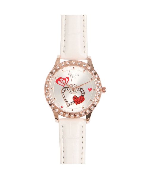 SP(エスピー)/WSQ014－RED レディース腕時計 レザーベルト/ホワイト系