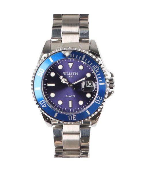 SP(エスピー)/WSQ016－BLK メンズ腕時計 メタルベルト/ブルー系