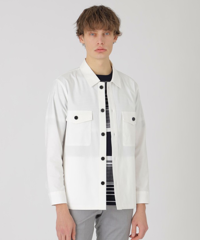 シャドーチェックダブルポケットシャツ(505196726)｜HANKYU MEN'S