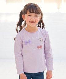 anyFAM（KIDS）(エニファム（キッズ）)/リボン 長袖 Ｔシャツ/ラベンダー