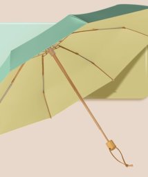 aimoha(aimoha（アイモハ）)/【晴雨兼用】UVカット ミニ 木製持ち手 マカロンカラー折り畳み傘/グリーン