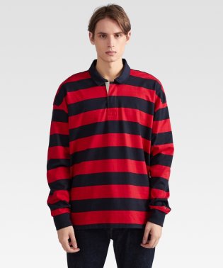 TOMMY HILFIGER/BLOCK STRIPED RUGBY/505205093