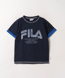 FILA（School Kids）(フィラ（スクール　キッズ）)/【キッズ】ヴィンテージ風ロゴプリント Tシャツ ボーイズ/ネイビー