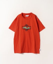 FILA（School Kids）(フィラ（スクール　キッズ）)/【キッズ】刺繍ロゴプリント Tシャツ ボーイズ/レッド