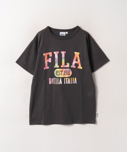 FILA（School Kids）(フィラ（スクール　キッズ）)/【キッズ】タイダイ柄ロゴ Tシャツ ボーイズ/チャコール