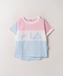 FILA（School Kids）(フィラ（スクール　キッズ）)/【キッズ】三段切替 Tシャツ ガールズ/ブルー