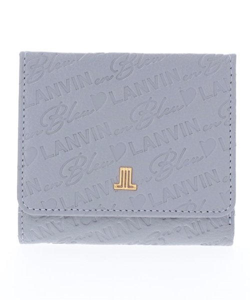 LANVIN en Bleu(BAG)(ランバンオンブルー（バッグ）)/オール BOX二つ折り財布/ライトブルー