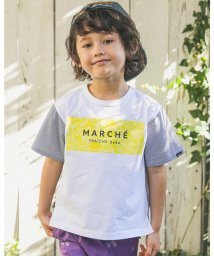 BeBe/ストライプドッキングTシャツ(90~150cm)/505213229