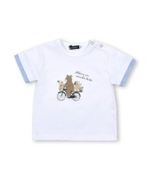 BeBe(ベベ)/アニマルマルシェプリントTシャツ(80~90cm)/ホワイト