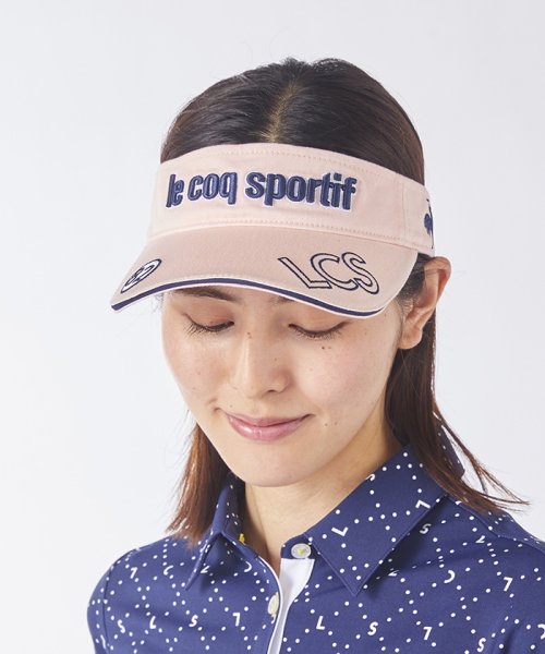 le coq sportif GOLF (ルコックスポルティフ（ゴルフ）)/定番ロゴサンバイザー/ピンク