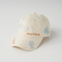 FILAGOLF(フィラゴルフ（メンズ）)/【ゴルフ】ロゴ刺繍 柔らかツバキャップ メンズ/ベージュ