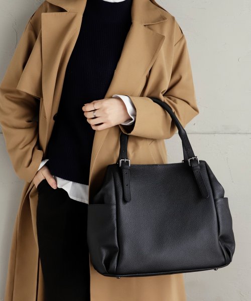 本革ベルトハンドルトートバッグ【aroco/アロコ】 レディース a4 大きめ 通勤通学 肩掛け お仕事バッグ 通勤バッグ ビジネスバッグ 縦型 シュリンクレザ 人気・おすすめ｜多用途・生活用品におすすめ 口コミ人気 即納 比較検討中の方に