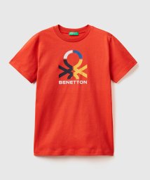 BENETTON (UNITED COLORS OF BENETTON BOYS)(ユナイテッド　カラーズ　オブ　ベネトン　ボーイズ)/キッズロゴ半袖Tシャツ・カットソーB/レッド