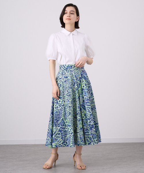 セール】ボタニカルフラワープリントフレア スカート(505214976  