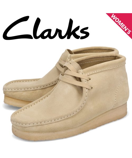 Clarks(クラークス)/クラークス Clarks ワラビー ブーツ レディース スエード WALLABEE BOOTS ベージュ 26155520/その他