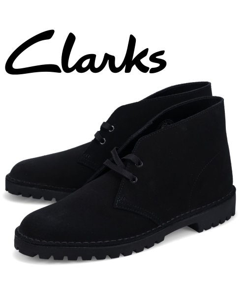Clarks(クラークス)/クラークス Clarks デザート ロック ブーツ メンズ スエード DESERT ROCK ブラック 黒 26162705/その他