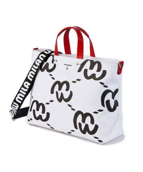ミラミラン トートバッグ メンズ レディース ブランド ショルダー ファスナー付き 撥水 A4 B4 2WAY mila milan 259712 ミラ mila milan