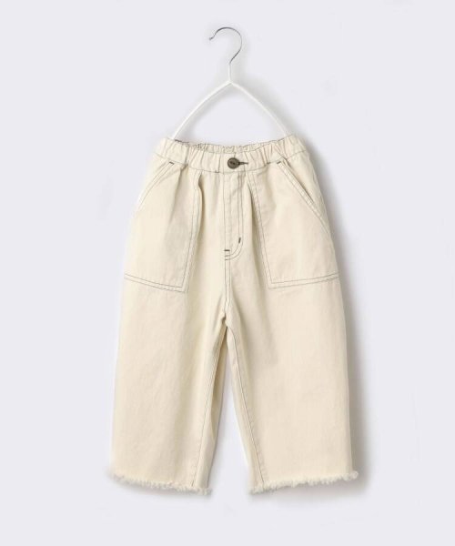 THE SHOP TK（KID）(ザ　ショップ　ティーケー（キッズ）)/【セットアップ】配色ステッチベイカーパンツ/ナチュラル（050）