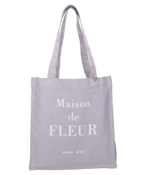Maison de FLEUR(メゾンドフルール)/ブランドロゴプリントスクエアトートSバッグ/ラベンダー